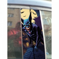 Sticker Auto Stalpi Usi King Bat , Autocolant Custom Gothic pentru Masina