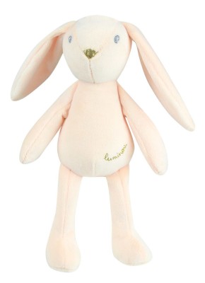 Jucarie Plus Jemini Fosforescenta 21cm Iepure Luminou Roz foto