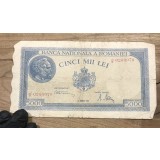 (BNK A) Romania bancnota 5000 lei 20 ,artie 1945
