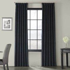 Draperie din catifea cu rejansa din bumbac tip fagure, Madison, 150x240 cm, densitate 700 g/ml, Aegean, 1 buc