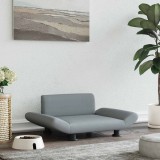 VidaXL Pat de c&acirc;ini, gri deschis, 70x45x28 cm, material textil
