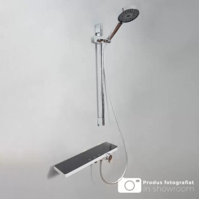 Coloana Dus Inox Lucios Argintiu Negru 11211BH/C ModernLight Concept foto