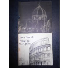JANOS BENCSIK - PROIECTII EUROPENE. ALBUM GRAFICA ARHITECTURA (1981)
