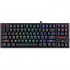 Tastatura gaming Redragon Knight RGB Mecanica Brown Switch Wireless Black foto