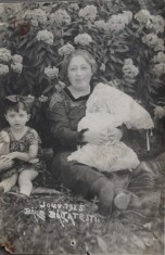 1925 foto tip CP atelier Herscovici &amp; Beck / T&acirc;rgu Neamț / Baile Baltatesti rar