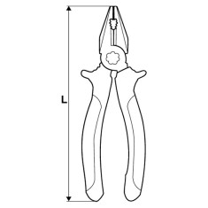 Topmaster 210401 - Cleste combinat 160 mm izolatie 1000 V
