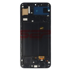 LCD+Touchscreen cu Rama Samsung Galaxy A30 / A305 BLACK OLED Dimensiune redusa