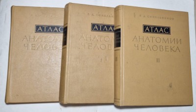ATLAS DE ANATOMIE UMANA - EDITIE IN LIMBA RUSA - R. D. SINELNIKOV , 3 VOLUME , 1967 - 1974 foto
