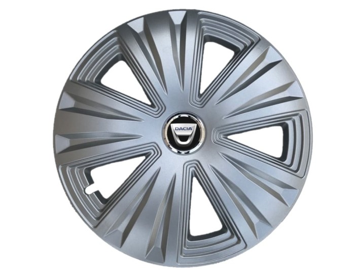 Set 4 capace roti Glory Gri R15 pentru gama auto Dacia