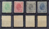 Romania 1898 Spic de Grau serie patru timbre in culori schimbate UPU, neștampilate fara sarniera