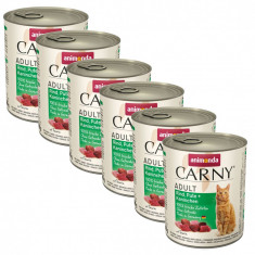 Animonda CARNY Cat Adult vită, curcan și iepure 6 x 800 g