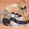 Horror Set1 S Mumie Halloween Cranii joben Craniu lemn Nosferatu Medalion Colti