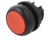 Comutator acţionat prin apăsare 22mm Poz.i stab: 2 roşie