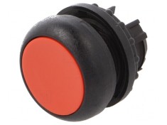 Comutator acţionat prin apăsare 22mm Poz.i stab: 2 roşie