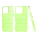Husa pentru iphone 16 pro max, perne de aer, antisoc pro, green