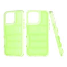 Husa pentru iphone 16 pro max, perne de aer, antisoc pro, green foto