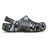 Saboti Crocs Classic Camouflage Clog K Negru - Black/Slate Grey