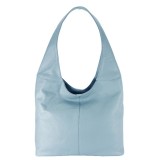 Cumpara ieftin Geanta dama piele naturala Sofiline albastru inchidere fermoar 2 compartimente stil casual 27x33x12cm