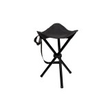 Scaun pliabil pentru camping, 41x31x31 cm, Negru, Tripod, ATU-083850, Oem