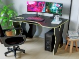 Birou Pc KL 9.0 Wenge+Galben