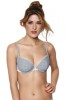 BDE10-1822 Sutien cu armatura, burete si model cu buline Beautiful Day, Cu burete subtire, alb, Clasica, Beedees By Triumph