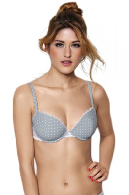 BDE10-1822 Sutien cu armatura, burete si model cu buline Beautiful Day foto