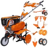Ruris 7500ACC3 - Motosapa General Engine - 7 CP 560-830 mm 3 viteze (2 inainte + 1 inapoi) benzina fara plumb roti cauciuc rarita plug adaptor dispozi
