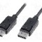 Cablu DisplayPort - DisplayPort, din ambele par&amp;#355;i, DisplayPort mufa, 2m, negru, ASSMANN - AK-340100-020-S