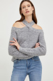 Cumpara ieftin Answear Lab pulover din amestec de lana femei, culoarea gri, light