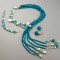 Set Siren din jad verde acvatic și perle