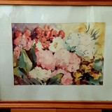BUCHET DE FLORI- ACUARELA SEMNATA A. MOGA, Realism