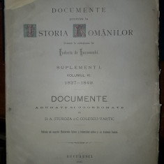 Eudoxiu de Hurmuzaki-Documente privitoare la istoria romanilor,vol.6 supliment I