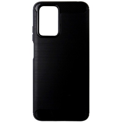 Husa tip capac spate Carbon silicon neagra pentru Xiaomi Redmi 10 2021, 10 2022 foto