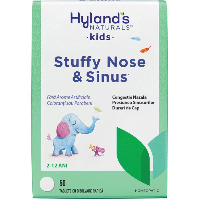 Supliment Homeopatic pentru Copii, Hyland&amp;#039;s Baby, Stuffy Nose, Adjuvant in Simptomele Nasului Infund