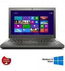 Laptop Lenovo X240 Core i3-4010U 1.7 GHz 4GB DDR3 320GB HDD 12.5 inch Bluetooth Webcam Soft Preinstalat Windows 10 Home Refurbished foto