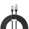 Cablu de date usb la lightning incarcare rapida, 2.4a, 2m baseus coolplay, black