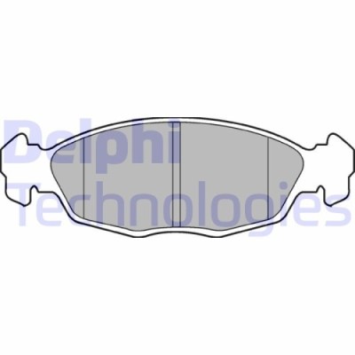 Delphi set placute frana, frana disc foto