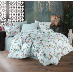 Lenjerie de pat pentru o persoana cu 2 huse de perna patrata, Last of us, bumbac ranforce, gramaj tesatura 120 g/mp, multicolor, 4 piese