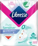 Libresse Pure Sensitive absorbante de noapte, 8 buc