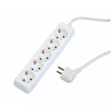 Prelungitor electric cu 5 prize, cablu 3 m, 1.5 mm, fara &icirc;ntrerupator