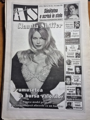 ziarul formula as 15 - 22 iunie 1998 - dinu olarasu , claudia shiffer foto