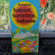 România, Hanuri turistice, cabane, hartă turistică color, 1978, 193
