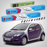 Cumpara ieftin Ștergătoare Smart Forfour 454 2004-2007 | Set Față și Spate Flat Premium &ndash; TeamCar&reg;