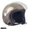Casca open face pentru scuter - motocicleta (demi-jet) Max Helmets model DJ06 LS Vision (V2B) culoare: maro mat (MGO) &ndash; 100% MADE IN ITALY L1 (59cm)