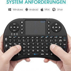 Tastatură fără fir Rii Mini cu touchpad (I8+X8)
