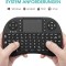Tastatură fără fir Rii Mini cu touchpad (I8+X8)