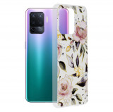 Techsuit - Marble Series - OPPO Reno 5 Lite / A94 4G / F19 Pro alb