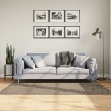 vidaXL Covor ISTAN, cu fire &icirc;nalte, aspect lucios, gri, 120x170 cm