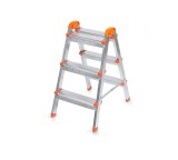 Cumpara ieftin Scara pliabila din otel 3+3 trepte, 64cm inaltime, 120kg, 3.8kg Perilla 12503