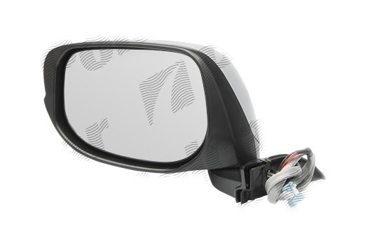Oglinda exterioara Honda Jazz/Fit (Ge), 10.2008-01.2011, partea Dreapta, culoare sticla crom , sticla convexa, cu carcasa grunduita, cu incalzire, aj